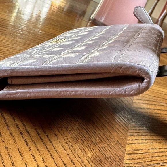 💯 Authentic Prada Quilted Zipped Long Wallet - Picture 3 of 7